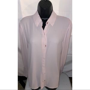 Pink express womens portofino blouse size M